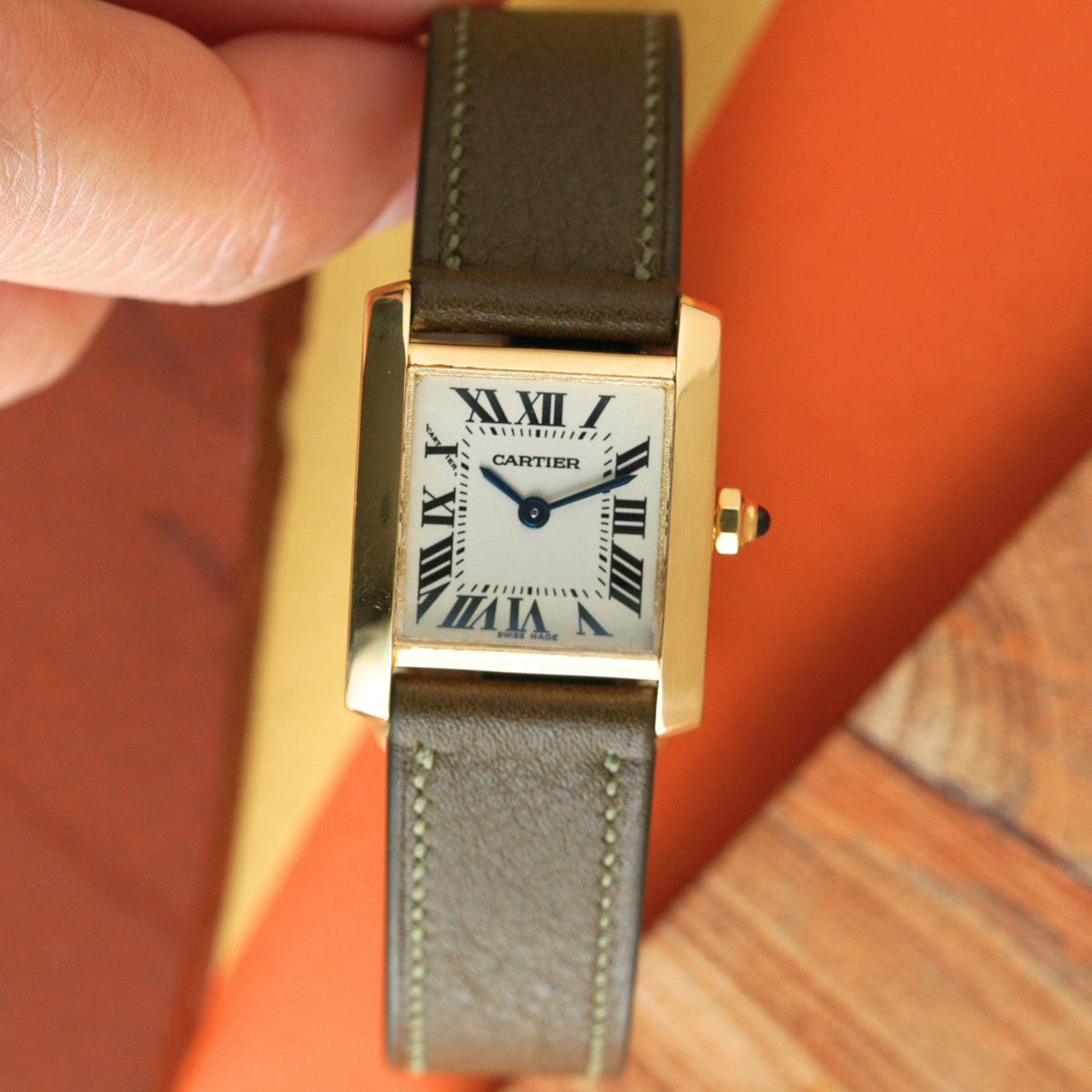 Cartier Tank Francaise Small 18k Yellow Gold W5000256 Quartz