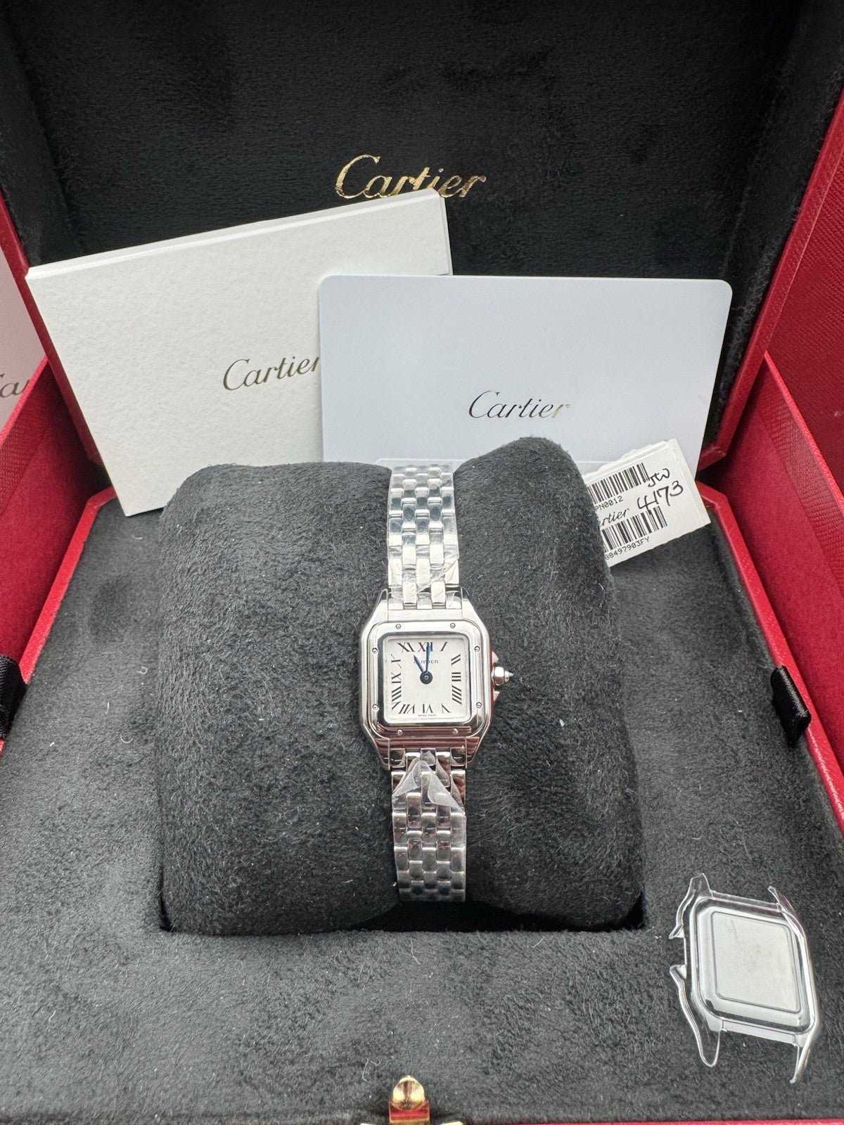 Cartier Panthere Mini Model Quartz Stainless Steel Ladies Watch WSPN0012 UNWORN