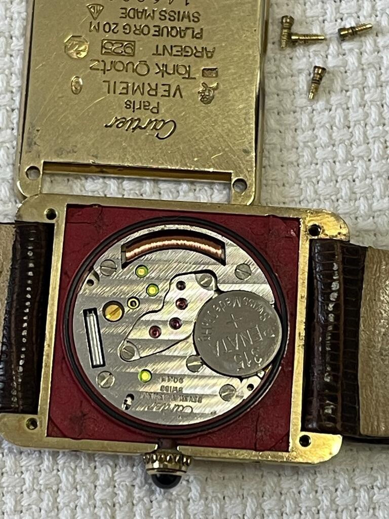 Cartier Tank Vermeil Tri-Colour Watch