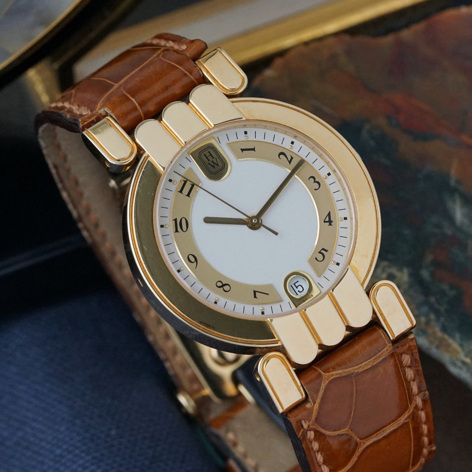Harry Winston Premier 18k Yellow Gold Automatic Date 34mm 2010