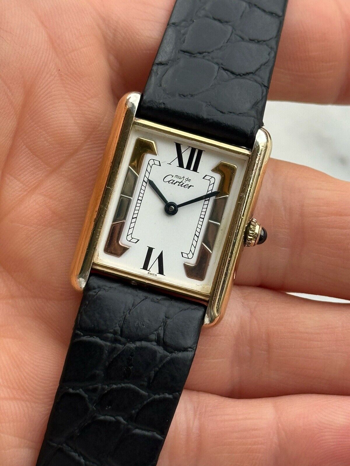 Cartier Tank Vermeil Tri-Colour Watch