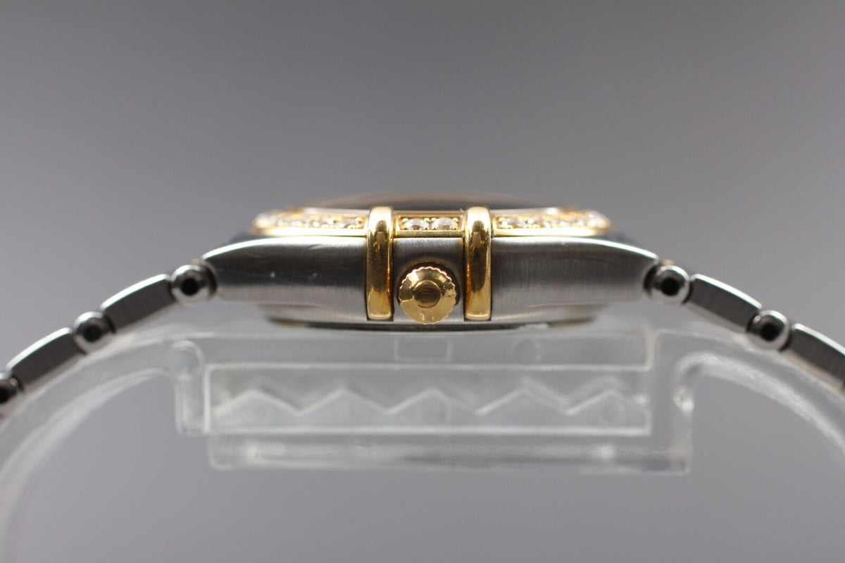 Omega Constellation 18K Gold Diamond Watch