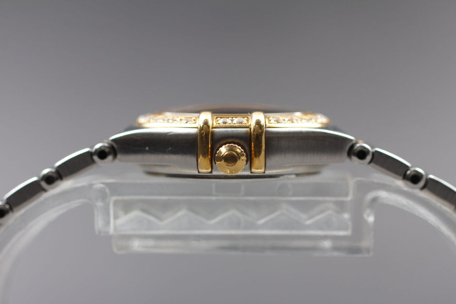 Omega Constellation 18K Gold Diamond Watch