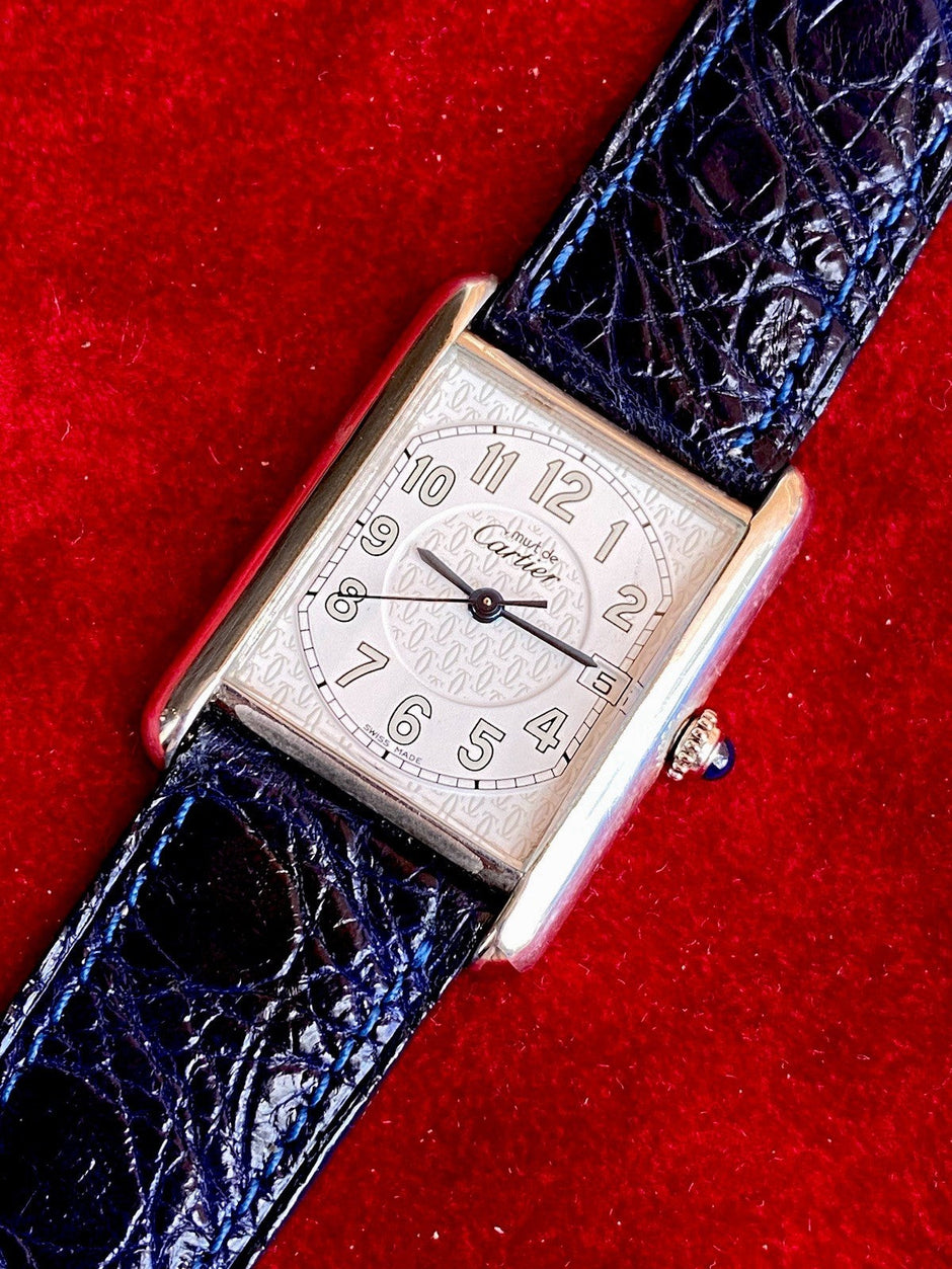 Cartier Tank XL Quartz Silver Watch Ref. 2414 | Watchlunex
