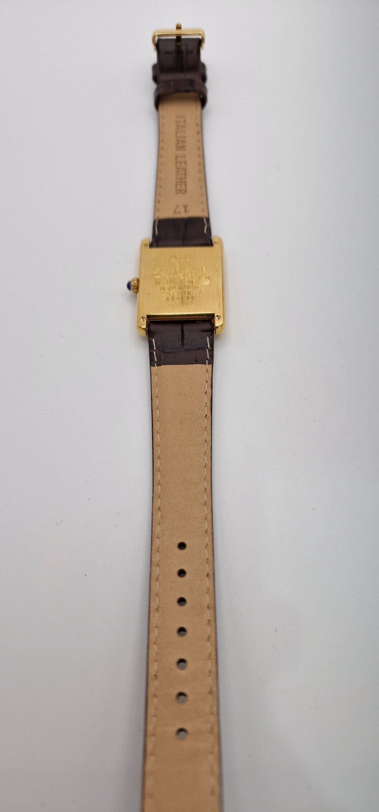 Must de Cartier Tank Watch, New Brown Strap