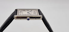 Cartier Tank Solo Steel Watch, Blue Cabochon Crown
