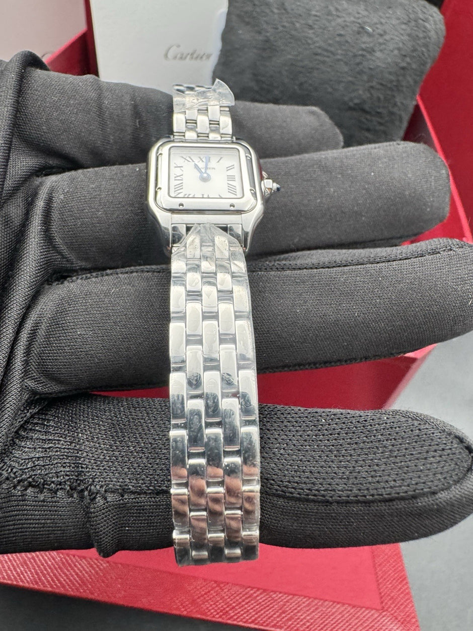 Cartier Panthere Mini Model Quartz Stainless Steel Ladies Watch WSPN0012 UNWORN