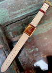 Cartier Tank LM Manual Wind Watch, Burgundy Dial | Watchlunex