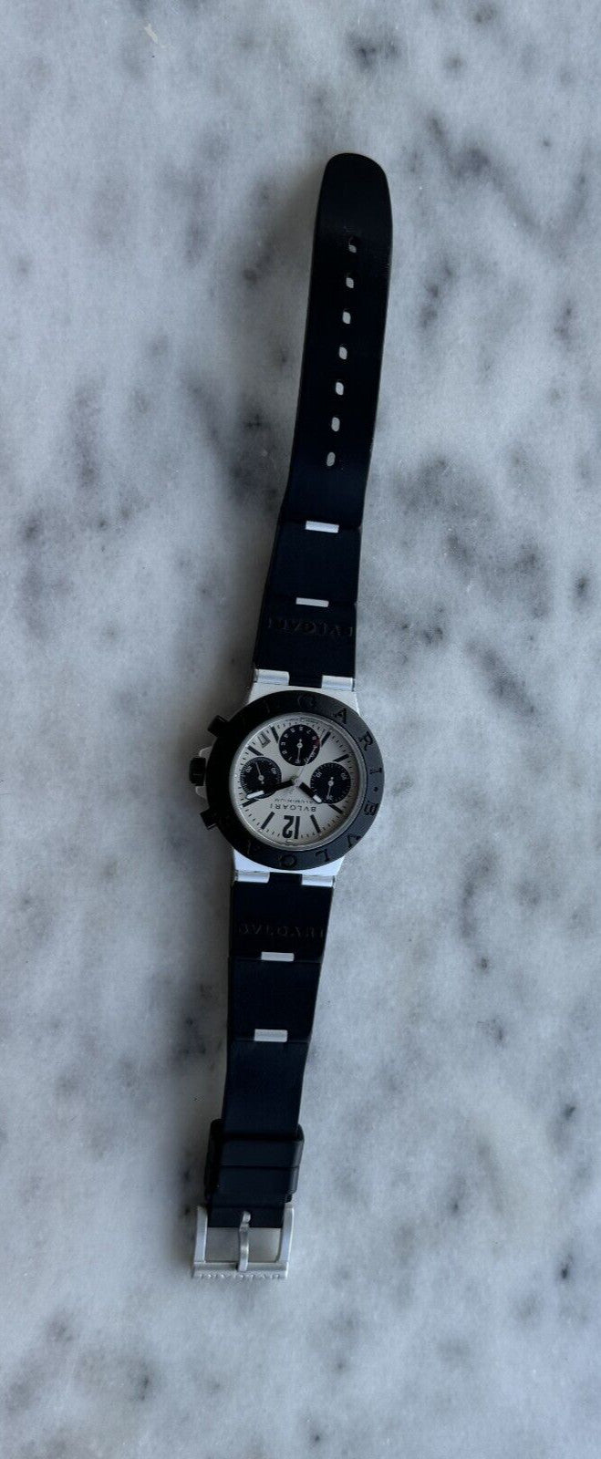 Bvlgari Diagono Aluminium Chronograph Automatic  AC 38 CA Mens 38mm Swiss Made