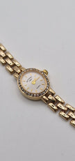 Rotary 9ct Gold Diamond Bezel Ladies Watch
