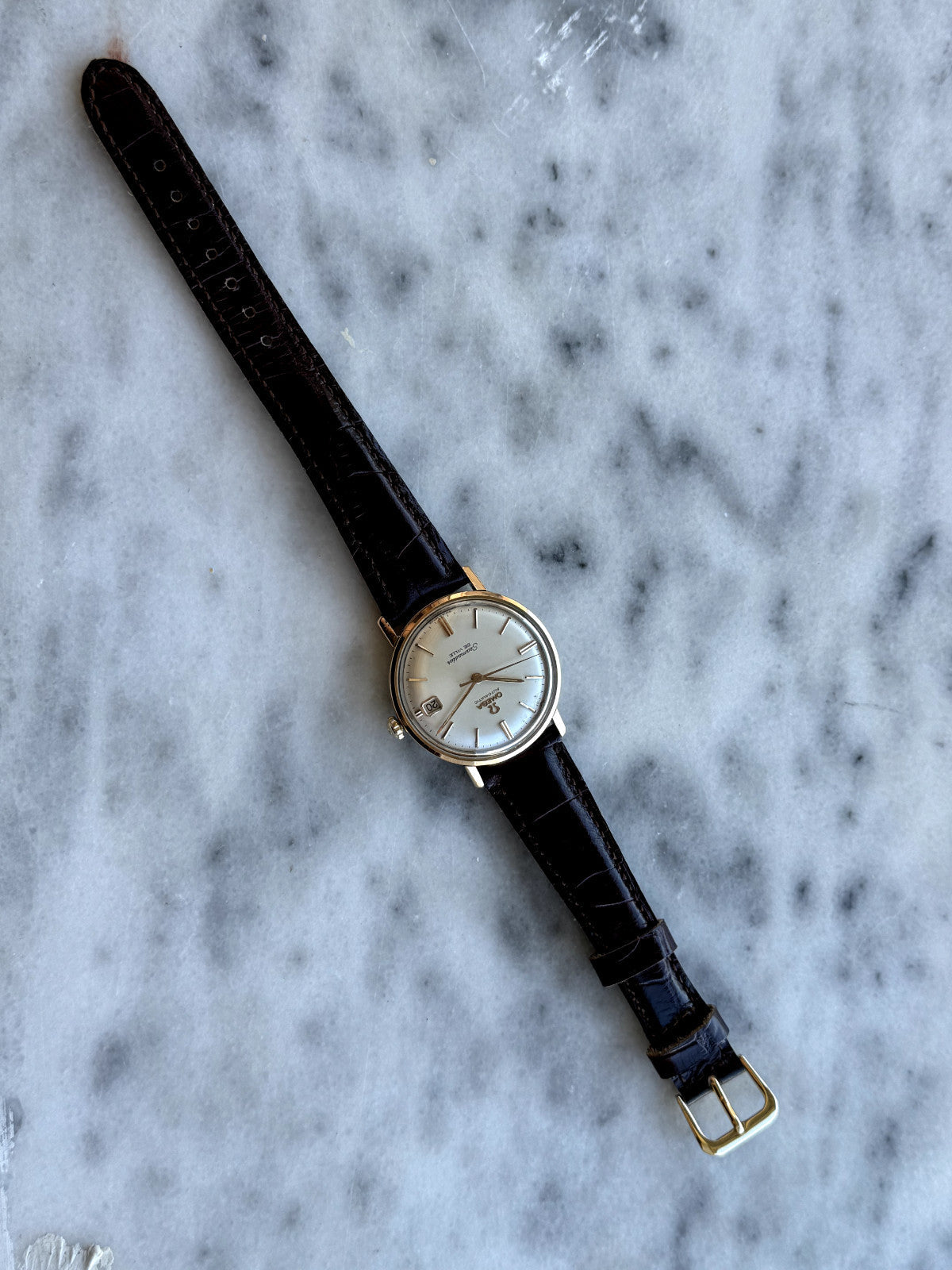 Omega Seamaster De Ville 14K Gold Bezel Watch