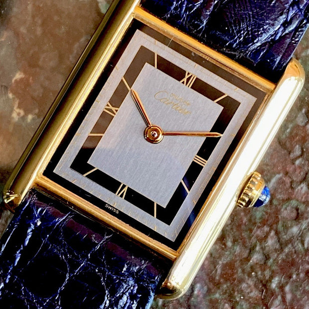 Cartier Tank LM Quartz Watch, Burgundy Strap, Ref. 590005