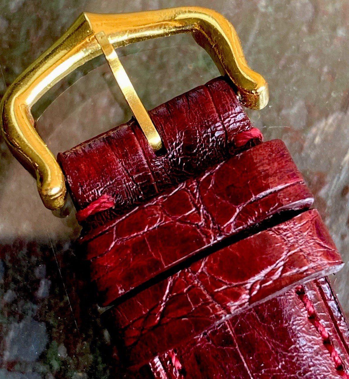 Cartier Tank LM Manual - 925 Silver & 18K Gold Plate, Burgundy Dial, Ref. 78-1