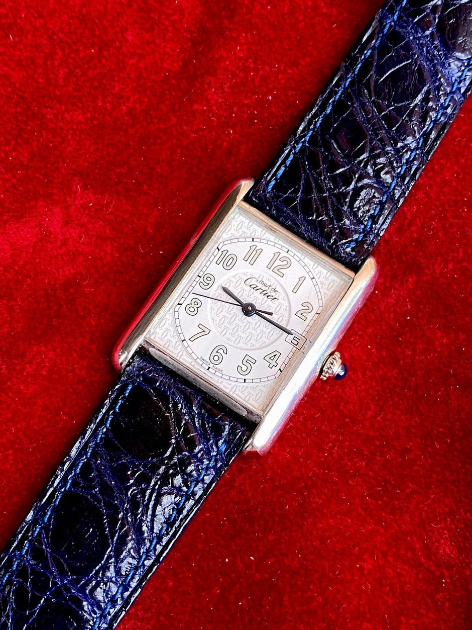 Cartier Tank XL Quartz Silver Watch Ref. 2414 | Watchlunex