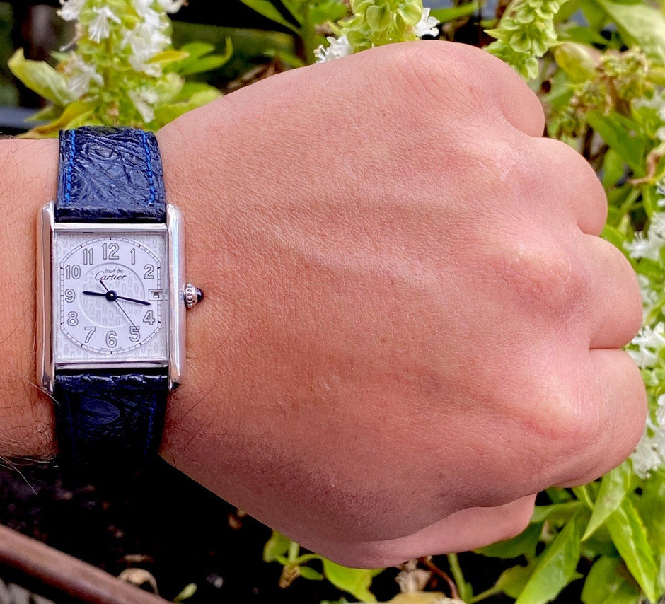 Cartier Tank XL Quartz Silver Watch Ref. 2414 | Watchlunex