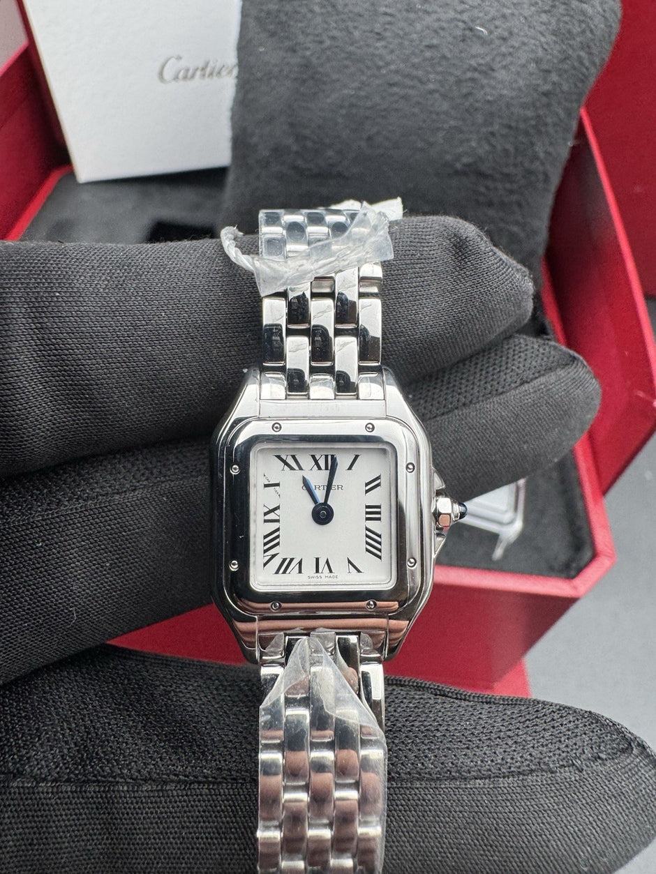 Cartier Panthere Mini Model Quartz Stainless Steel Ladies Watch WSPN0012 UNWORN