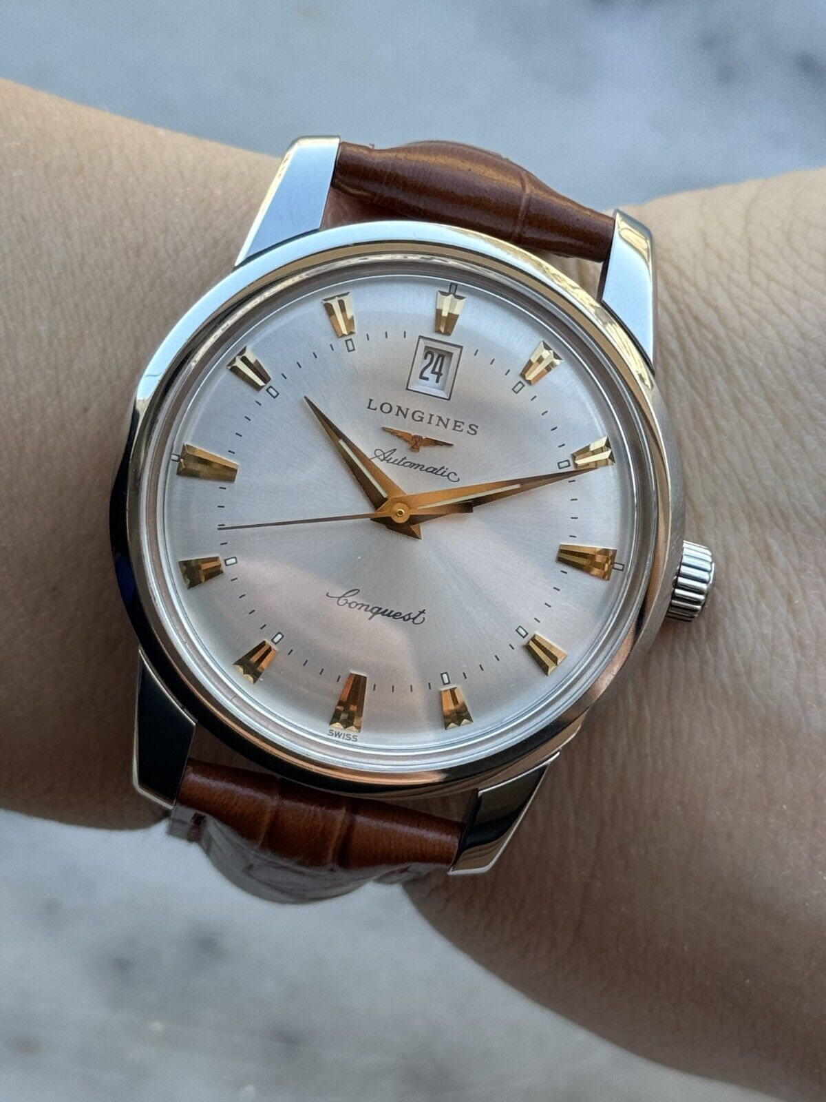 Longines Conquest Heritage Automatic L1.6345.4 Mens 40mm Swiss  Made