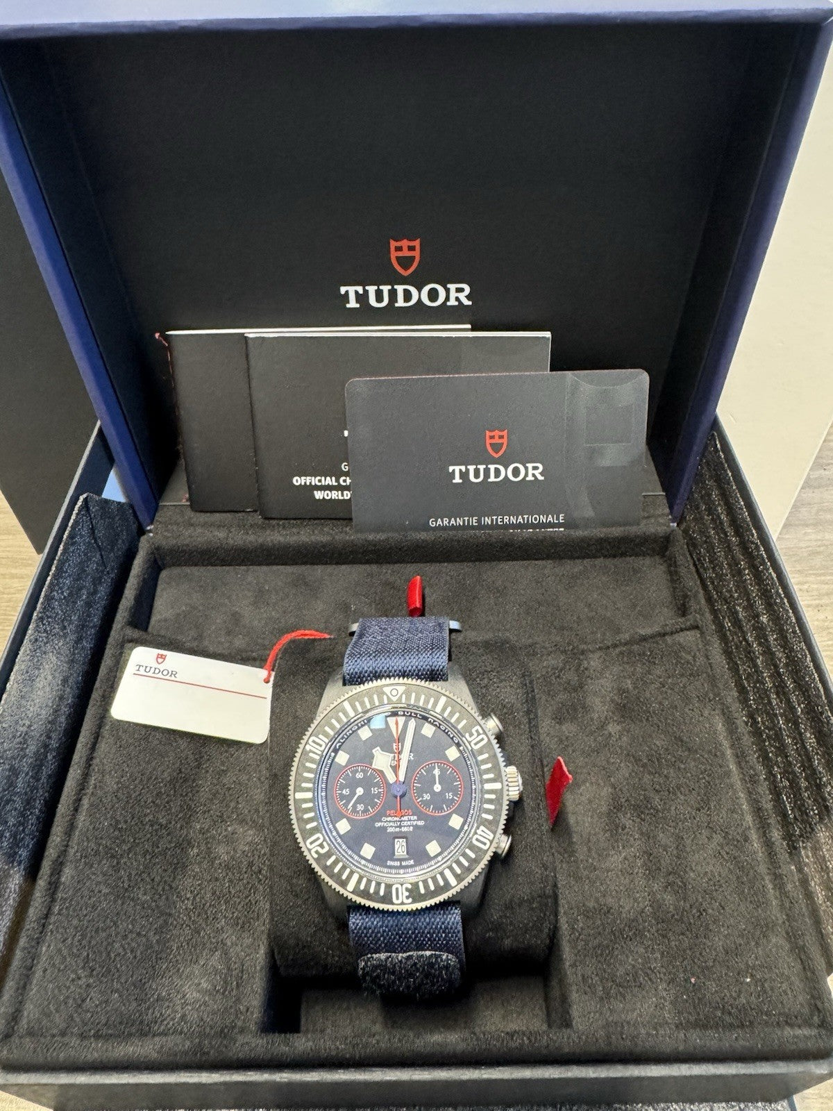 2026 Tudor Pelagos Fxd Chrono Alinghi Limited Blue Watch 43 M25807KN-0001 Unworn