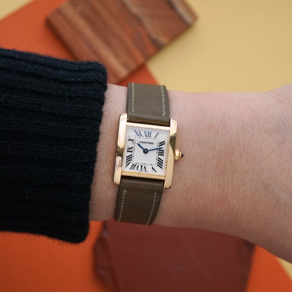 Cartier Tank Francaise Small 18k Yellow Gold W5000256 Quartz